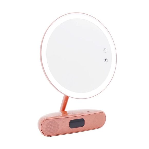 Impressions Vanity Melody 9 inch Round Duotone Makeup Mirror with Bluetooth - Picture 1 of 8